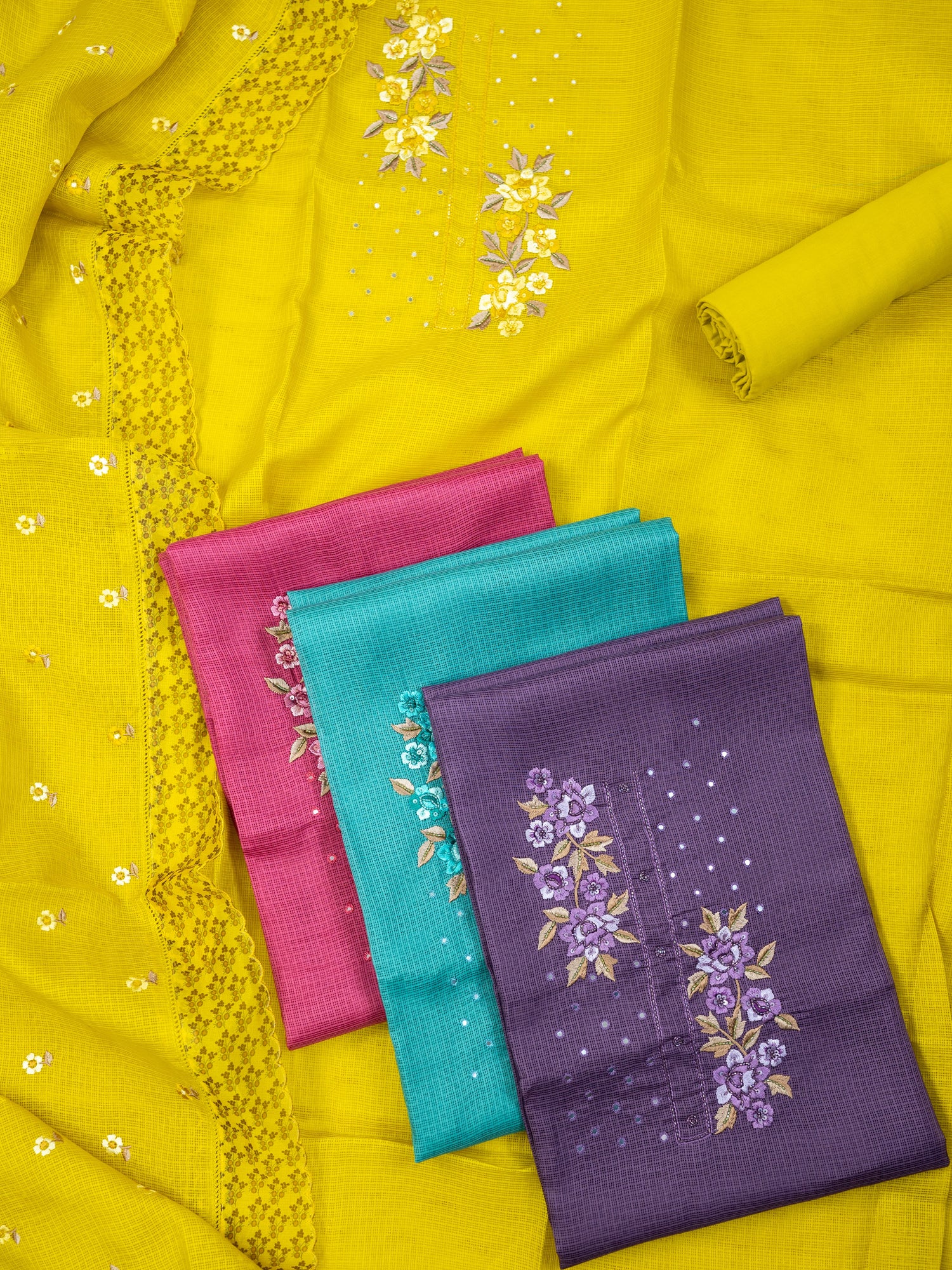 AYLIN-Unstitched Kota Suit Set