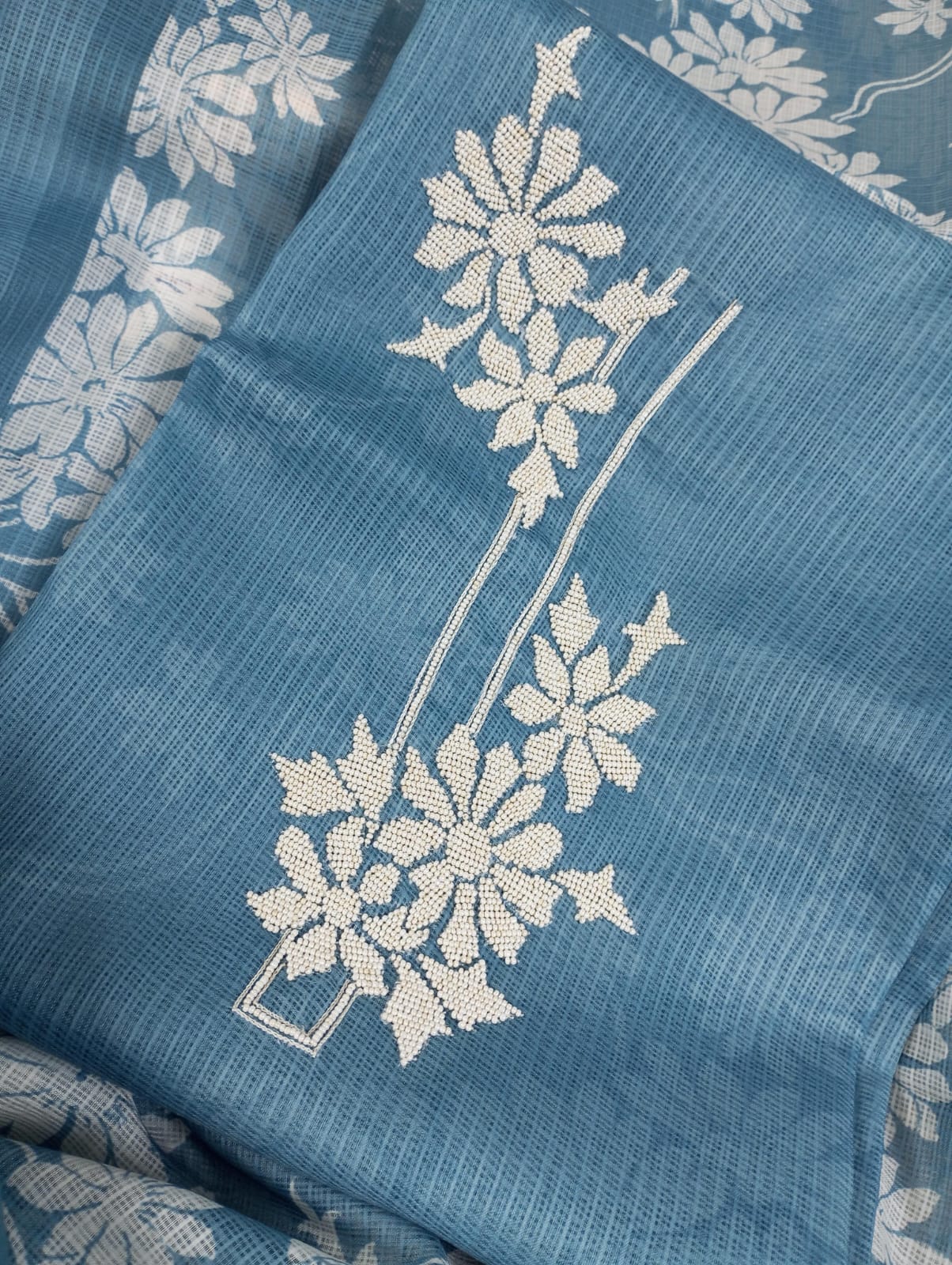 NAZAARA-Unstitched Kota Suit Set