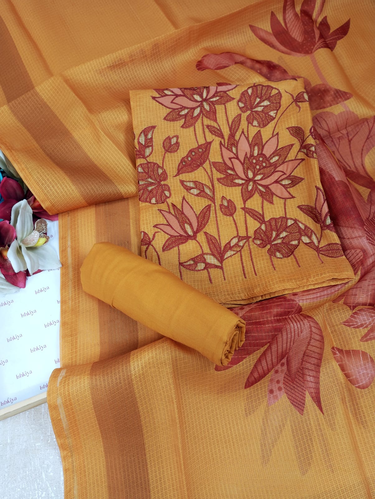 RIMJHIM-Unstitched Suit Set