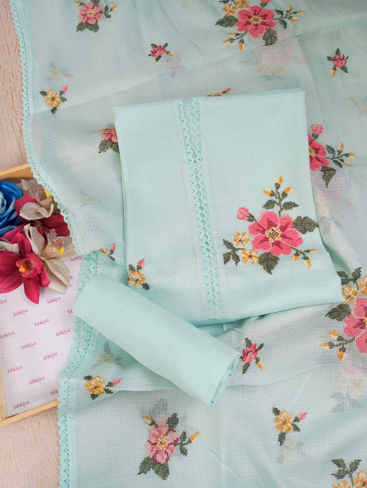 BAGH-Unstitched Kota Suit Set