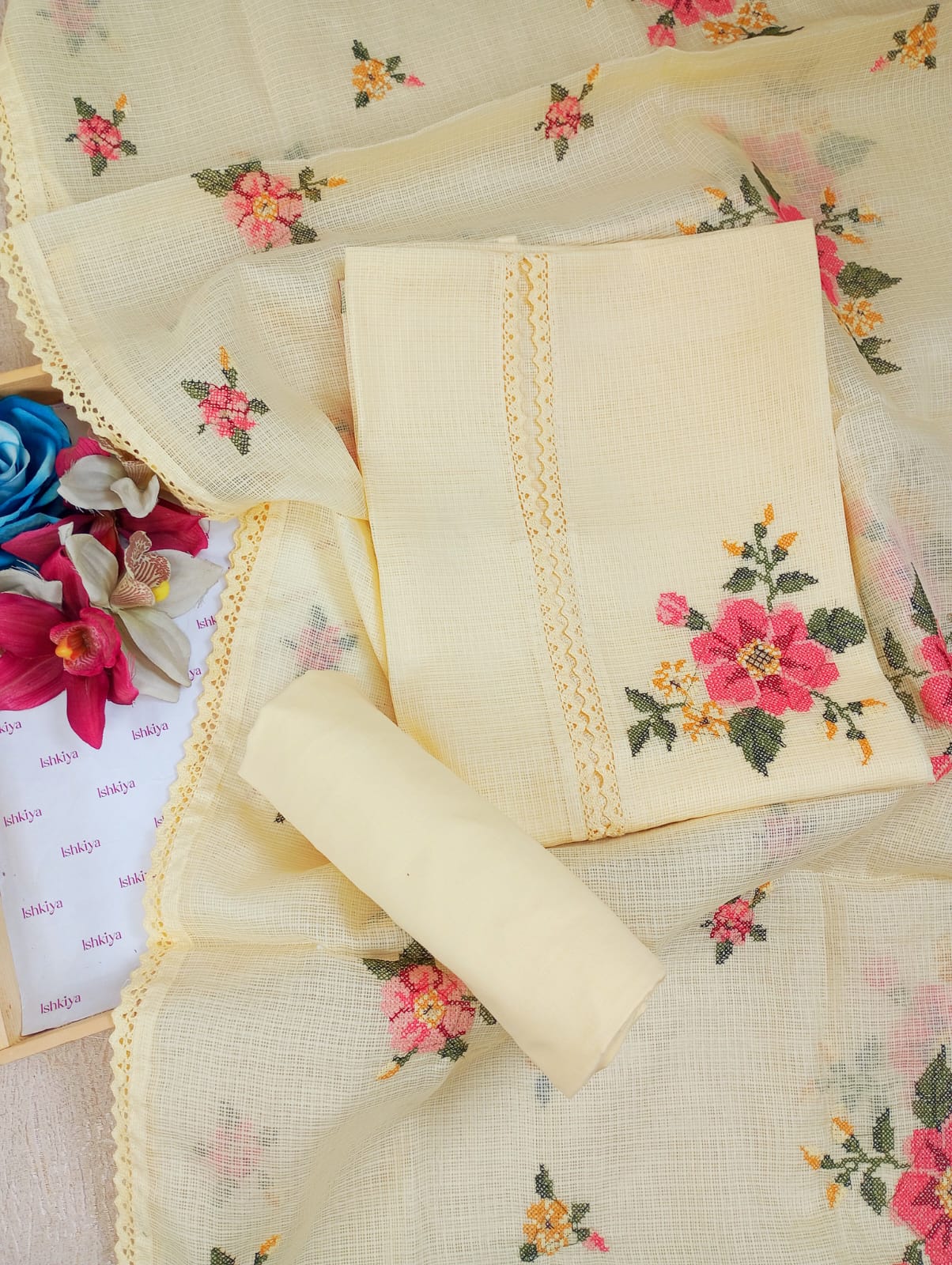BAGH-Unstitched Kota Suit Set