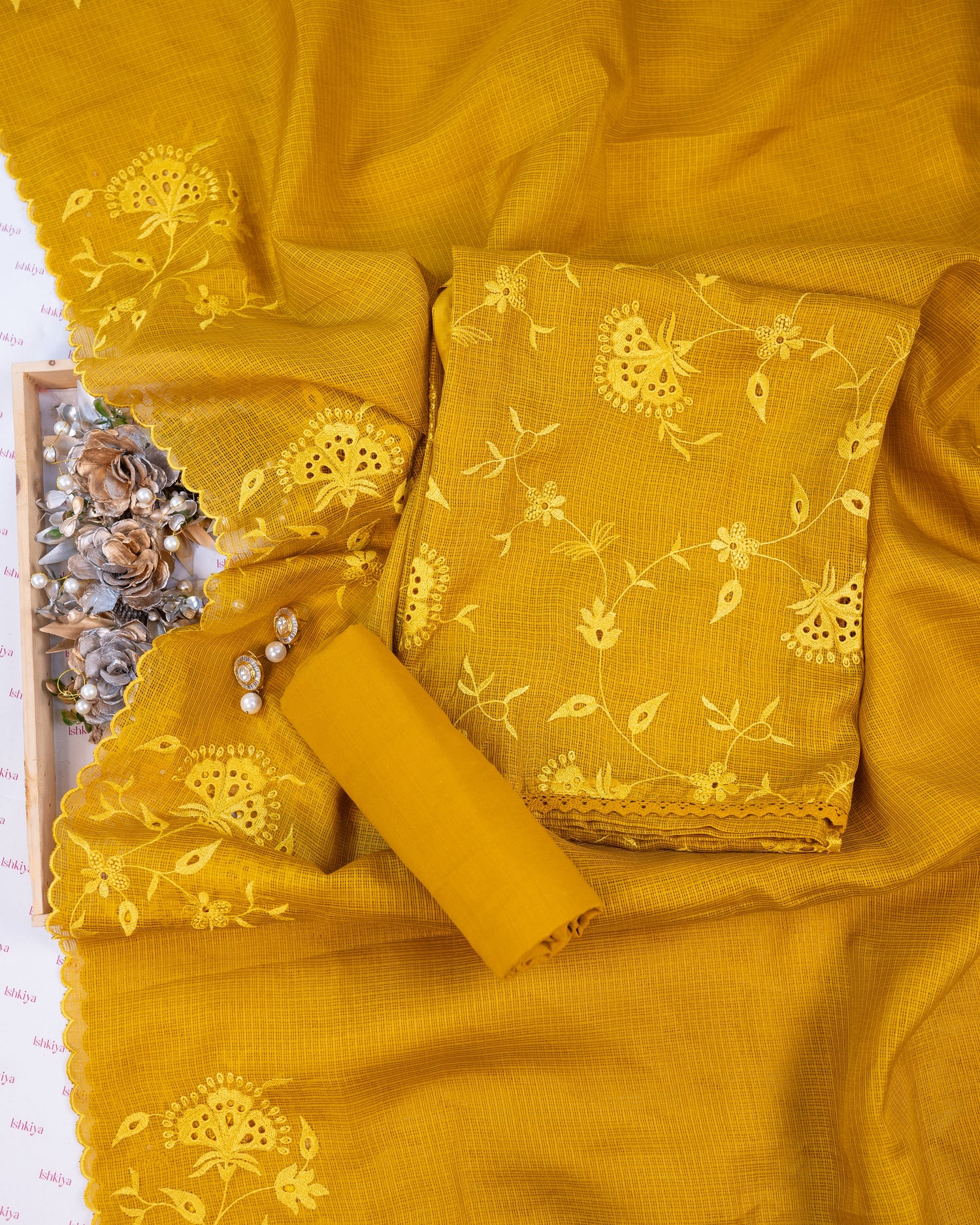 BELA-Unstitched Kota Suit Set