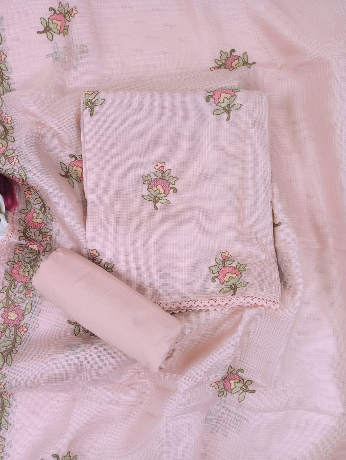 SEHAR-Unstitched Kota Suit Set