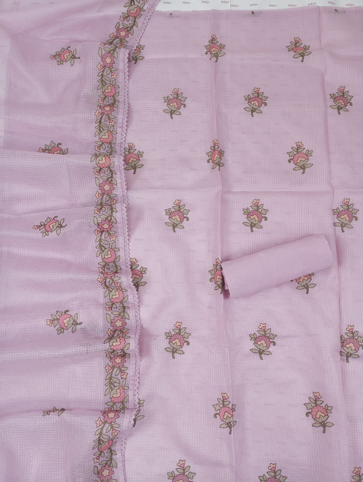 SEHAR-Unstitched Kota Suit Set