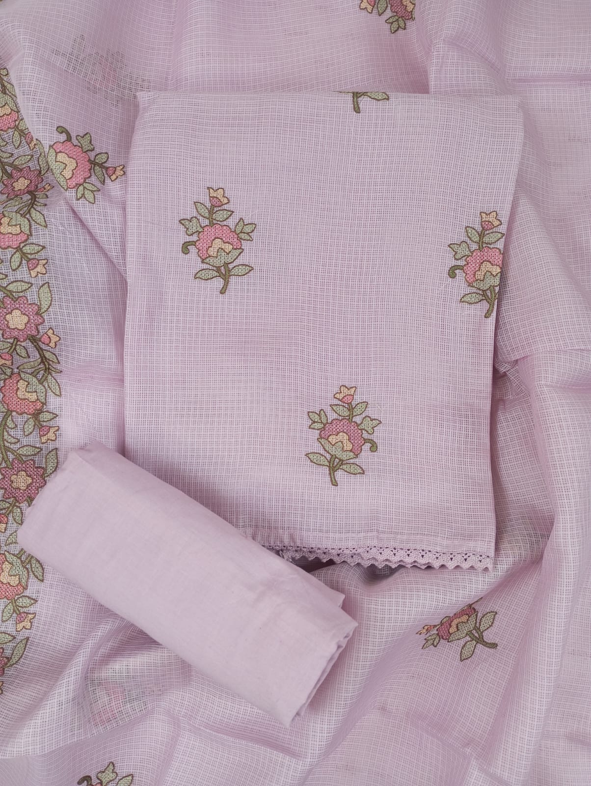SEHAR-Unstitched Kota Suit Set