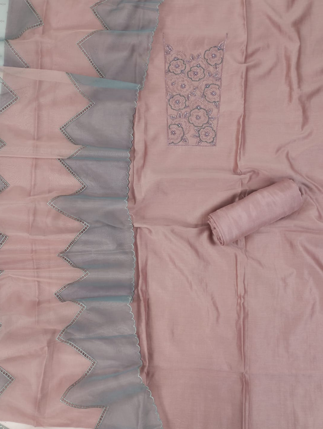 NOORI-Unstiched Mul-Chanderi Suit set