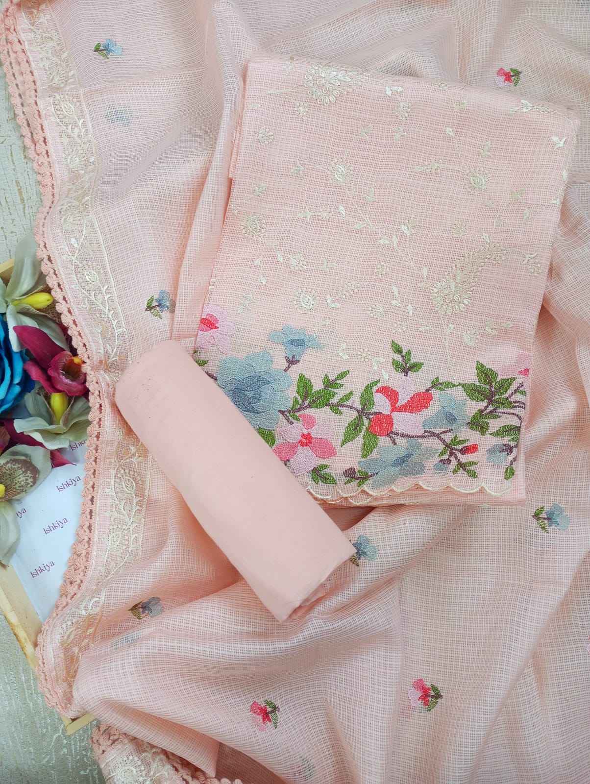 SAVERA-Unstitched Kota Suit Set